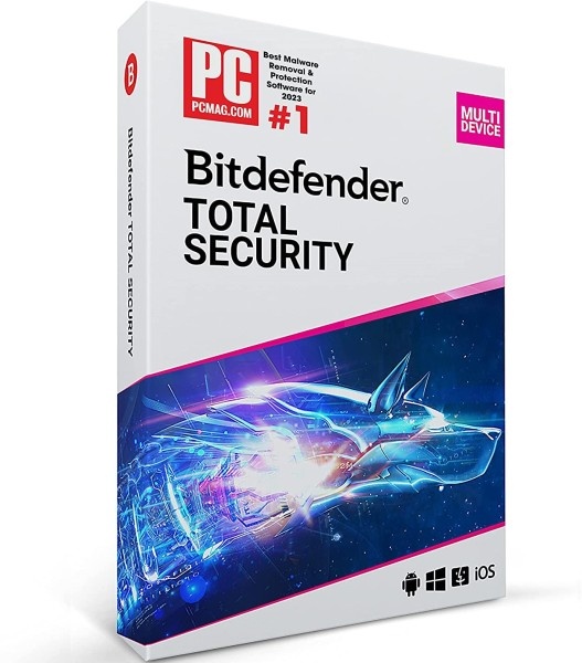 Bitdefender Total Security 2025 | 3 Geräte / 2 Jahre | Sofortdownload + Produktschlüssel