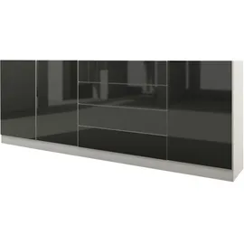 borchardt Möbel Vaasa 190 x 79 x 35 cm Schwarz/Weiß