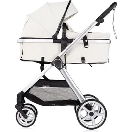 Chipolino Kombikinderwagen 2 in 1 Vista 2-in-1-Kombikinderwagen Biscotta - weiß