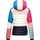 Navahoo Damen Steppjacke Übergangsjacke mit Kapuze im Colourblocking Stil Lulana Multikulti