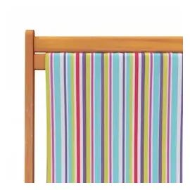 vidaXL Strandstuhl 2er Set Mehrfarbig