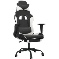 VidaXL Modell 3 Gaming-Stuhl Schwarz und Weiß
