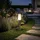 GLOBO LED Außen-Stehlampe (IP44) Silber
