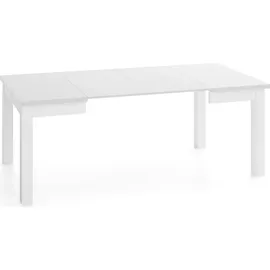 WFL GROUP Quadratischer Esstisch 90 x 76,5 x 90 cm weiß