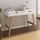 Idimex Schreibtisch MILO mit 2 Schubladen aus Massivholz, stabil und langlebig, ideal für Home-Office, weiß/Eiche farben, für Stauraum