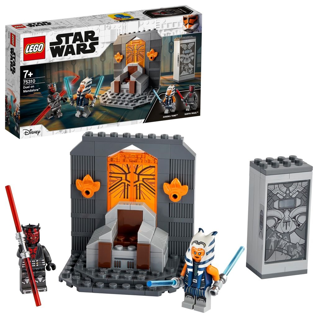 LEGO 75310 Star Wars Duell auf Mandalore, Bauset für Jungen und Mädchen ab 7 Jahren mit Darth Maul und Lichtschwertern