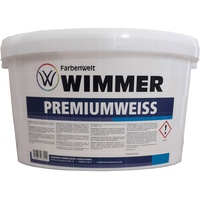 FARBENWELT WIMMER PREMIUMWEISS 12.5 L WEISS Wandfarbe Deckkraft 1 Nassabrieb 3