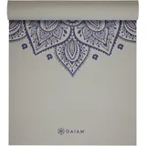 Gaiam Sustained Sundial Flower Yoga 5 mm Classic Printed Yoga Matte, grau - -