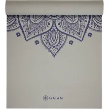 Gaiam Sustained Sundial Flower Yoga 5 mm Classic Printed Yoga Matte, grau - -