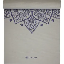 Gaiam Sustained Sundial Flower Yoga 5 mm Classic Printed Yoga Matte, grau - -