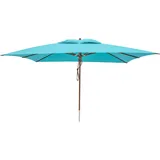 anndora® Sonnenschirm 3 x 4 m Hellblau Gartenschirm Marktschirm Gastronomie