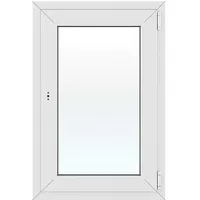 Solid Elements Kunststofffenster New Basic  (60 x 90 cm, Verglasung: 2-fach, DIN Anschlag: Rechts, Weiß)