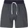 H.I.S. Schlafshorts H.I.S, Herren, Gr. 44/46 (S), N-Gr, blau (blau, meliert), Jersey, Obermaterial: 65% Baumwolle, 35% Polyester. Hosenbund: 100% Baumwolle, unifarben, Basic, kniefrei, Hosen, mit kontrastfarbigem Bund
