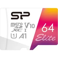 Silicon Power Elite R100 microSDXC 64GB Kit, UHS-I U1, A1, Class 10 (SP064GBSTXBV1V20SP)
