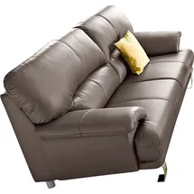 TRENDMANUFAKTUR Couch Kunstleder 3-Sitzer Beige