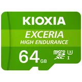 KIOXIA EXCERIA HIGH ENDURANCE - 100MB/s - 64GB Kit, UHS-I U3, A1, Class 10 (LMHE1G064GG2)