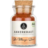 Ankerkraut Bio Magic Dust Gewürz, BBQ-Rub Marinade , Gewürzmischung in Bio-Qualität, Lecker zu Hause grillen und kochen, perfekt für diverse Fleisch- und Gemüsesorten, 115 g im Korkenglas