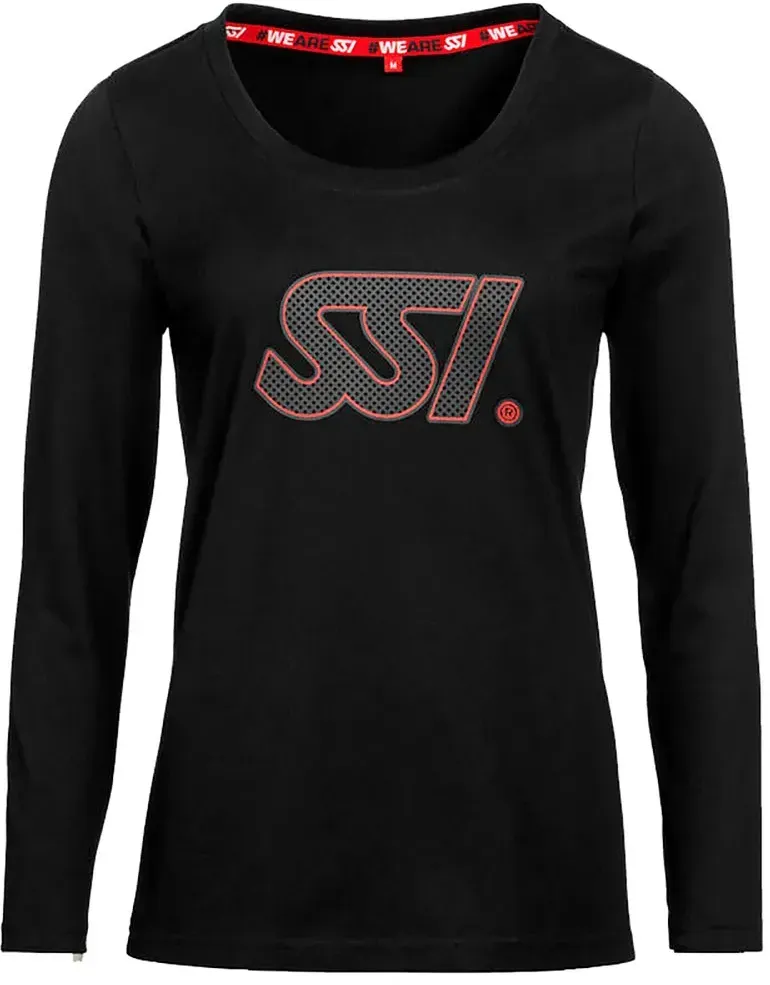 Ssi Logo Damen Langarm-t-shirt - Black - M