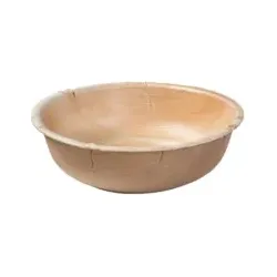 Greenbox Palmware® Schalen stapelbar, rund, Fettbeständige Einwegschalen mit natürlicher Maserung, für den sofortigen Genuss, 1 Packung = 25 Stück, Fassungsvermögen: 750 ml