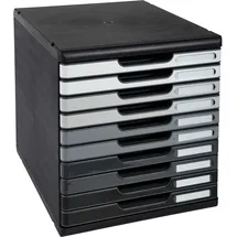 Exacompta Schubladenbox Modulo A4+ 10 geschlossene Schubladen - Grau