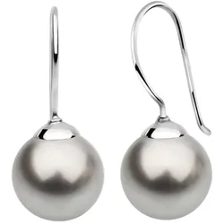 Nenalina Hänger Basic synthetische Perle 925 Silber Grau Damen 