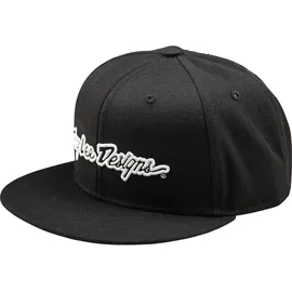 Troy Lee Designs Flat Bill Signature Kappe schwarz One Size
