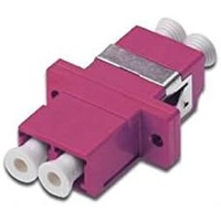 Digitus LWL Kupplung LC/LC Duplex Coupler, OM4 Farbe pink