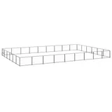 vidaXL Hundezwinger schwarz 9 m, 6 m, 70 cm