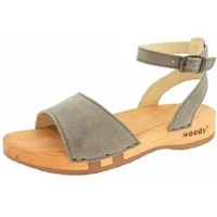 woody Damen Jana Clog Sandale, Sand, 40 EU