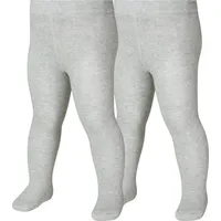 Playshoes Strumpfhose uni Doppelpack in grau/melange | Gr.: 50/56