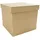 Décopatch Box quadratisch Pappmaché 16 x 16 x 14 cm Kartonbraun