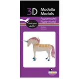 Fridolin 3D Papiermodell, Einhorn