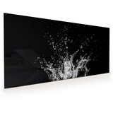 Primedeco Küchenrückwand Küchenrückwand Spritzschutz Glas mit Motiv Wassersplash 110 cm x 55 cm