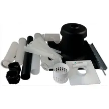 WOLF-Garten Wolf Anschluss-Set B23, DN60 an Abgasleitung für Schachteinbau, Kunststoff