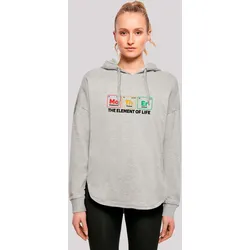 Kapuzenpullover F4NT4STIC "Mothers Day Minimalist Periodic Table Geeky Mom", Damen, Gr. XS, grau, Obermaterial: 100% Baumwolle, casual, oversize, Langarm, Pullover, Premium Qualität