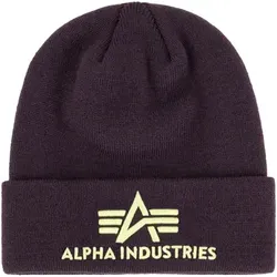 Alpha Industries  Hut 3D Beanie - Plum  in Violett, Einheitsgrösse