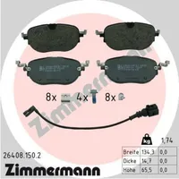 ZIMMERMANN Bremsbelagsatz, Scheibenbremse