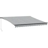 vidaXL Markise Manuell 400 x 300 cm anthrazit