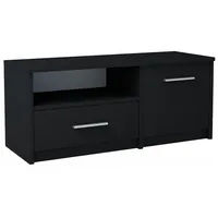 Matkam Möbel Fernsehkommode Schwarz, 98x42x35 cm, Wohnzimmer, Wohnwände, Lowboards,
