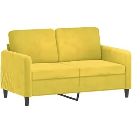 vidaXL 2-Sitzer-Sofa Gelb 120 cm Samt