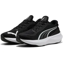 Laufschuh PUMA "SCEND PRO 2", Gr. 44, schwarz-weiß (puma schwarz, puma weiß), Textil, sportlich, Schuhe