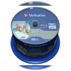 Verbatim 43812 BD-R 25GB/1-6x Cakebox 50 Stück(e)
