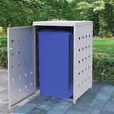 Mülltonnenbox Müllbox Mülltonnenverkleidung Mülltonne Gartenbox Edelstahl vidaXL