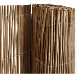 vidaXL Weidenzaun 100 x 100 cm Braun/Holz