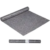 Relaxdays Malervlies, 2 Rollen Abdeckvlies, je 1 x 10 m, rutschfest, wasserabweisend, 200g/m2, Streichen, Umzug, grau