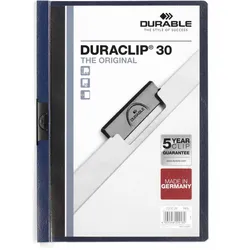 DURABLE Klemmhefter DURACLIP ORIGINAL 30, DIN A4, nachtblau