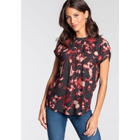 LAURA SCOTT Shirtbluse im angesagtem Print schwarz|rot 46