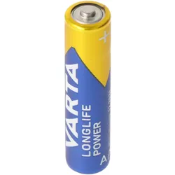 VARTA Batterien Alkaline LONGLIFE Power, AAA Micro LR03, 1,5 V, Packung: 4 Stück