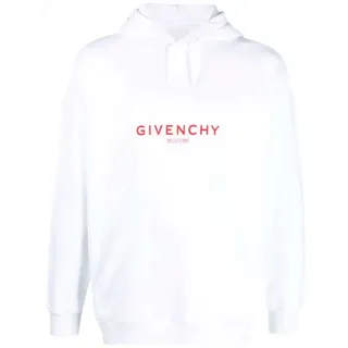 Givenchy Pullover in weiß mit rotem Logo M Gr. M