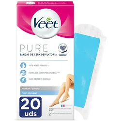 Körper Enthaarungsstreifen Veet Empfindliche Haut 20 Stück